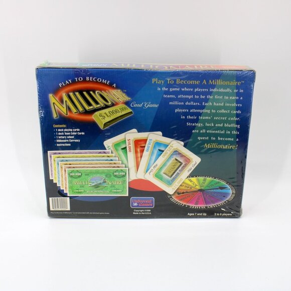 Play To Become A Millionaire Card Game by Universal Games - Vintage 1999 - Picture 3 of 5